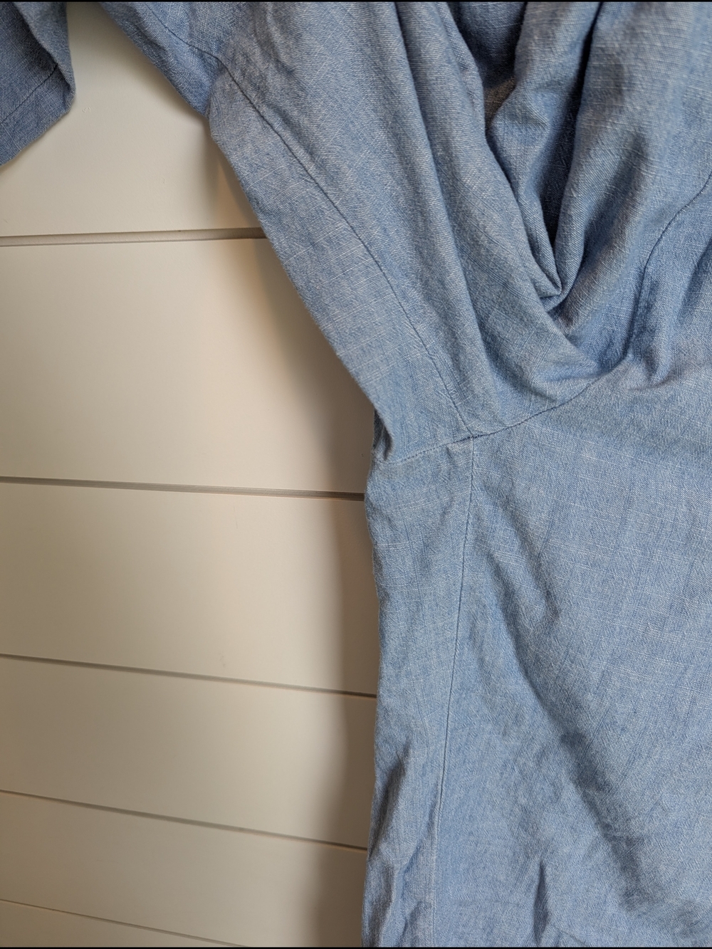 J. Crew 100% Cotton Chambray Denim Overall Jumpsuit Butter Mom Wide Leg Size 4 P - Picture 3 of 12